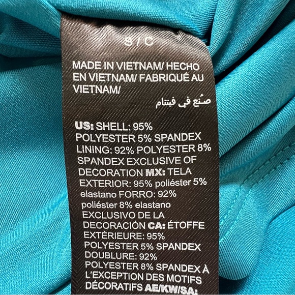 ⭐️ WHBM Keyhole Sleeveless Tank Teal Blue Top SMALL - Picture 11 of 13